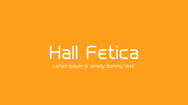 Hall Fetica Font
