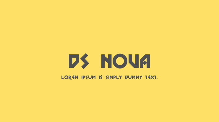 DS Nova Font