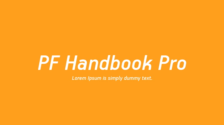 PF Handbook Pro Font Family