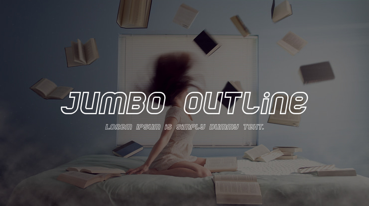 Jumbo Outline Font
