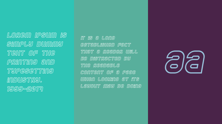 Jumbo Outline Font