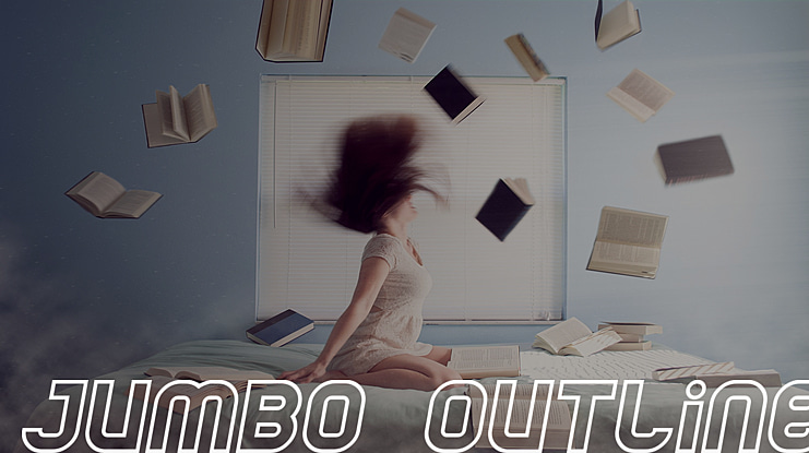 Jumbo Outline Font