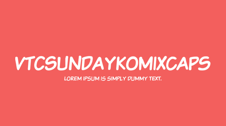 VTCSundaykomixcaps Font