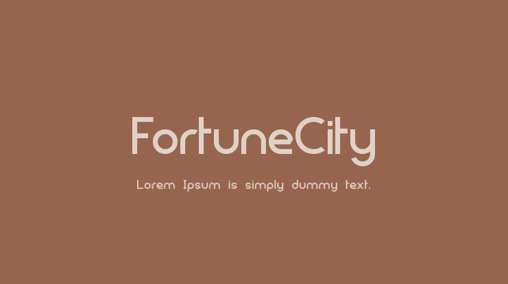 FortuneCity Font