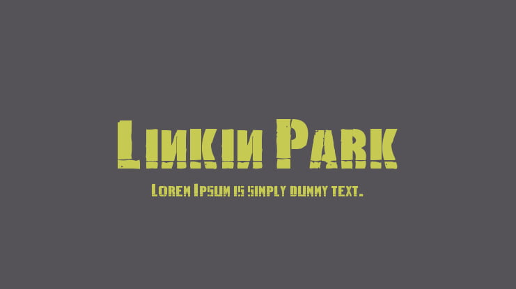 Linkin Park Font Family