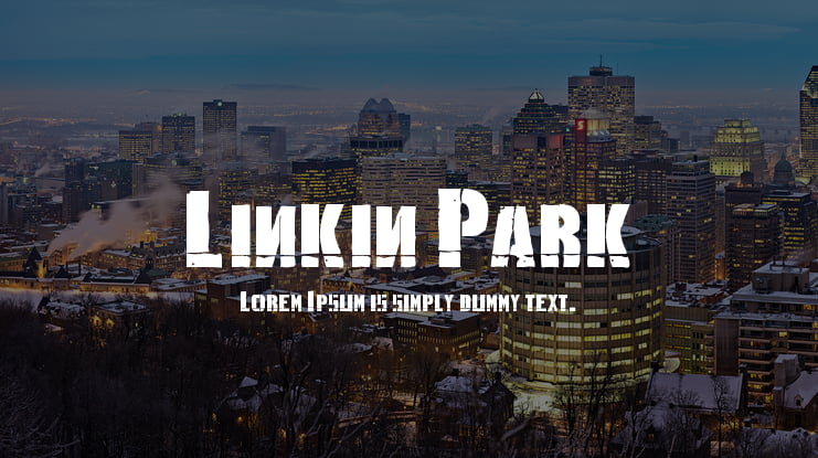 Linkin Park Font Family