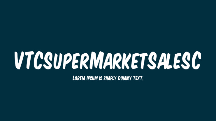 VTCSuperMarketSaleSC Font