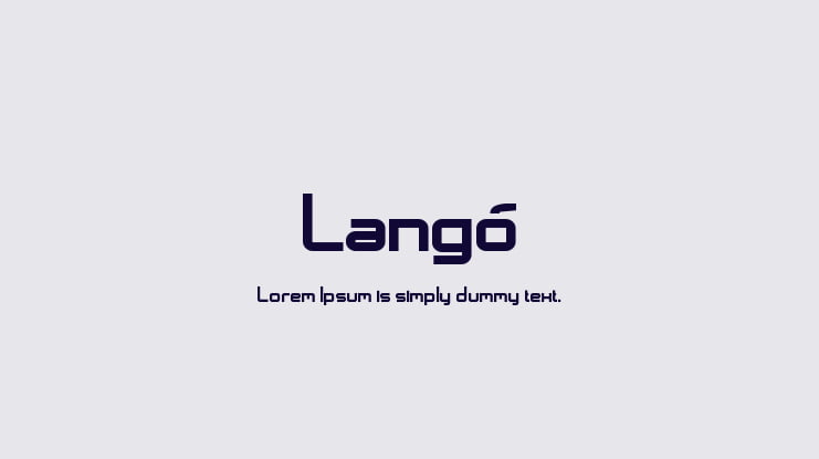 Langó Font