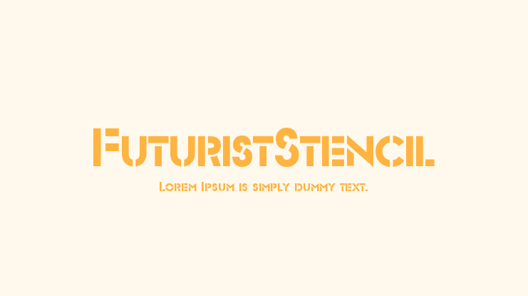 FuturistStencil Font