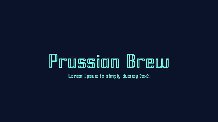 Prussian Brew Font