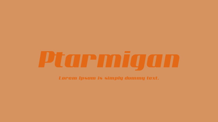 Ptarmigan Font