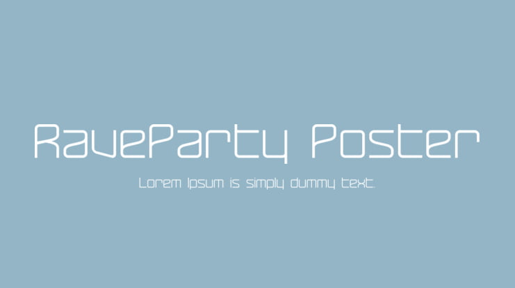 RaveParty Poster Font