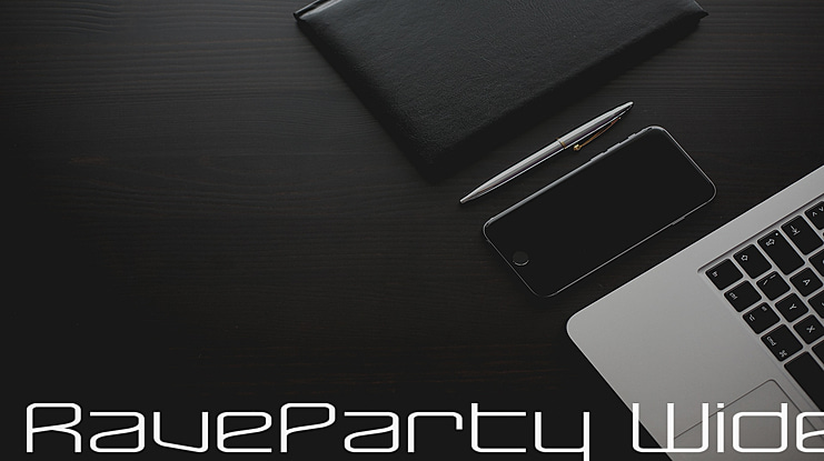 RaveParty Wide Font