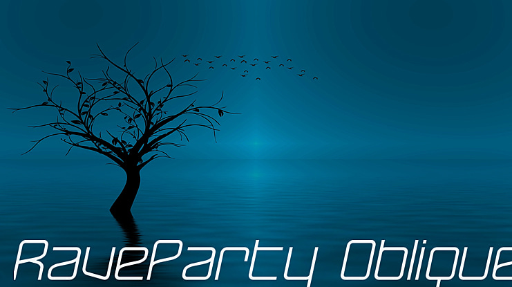 RaveParty Oblique Font