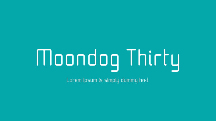 Moondog Thirty Font