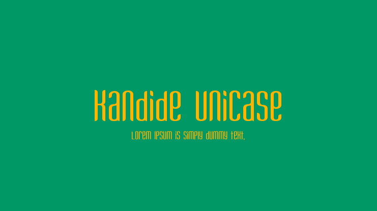Kandide Unicase Font