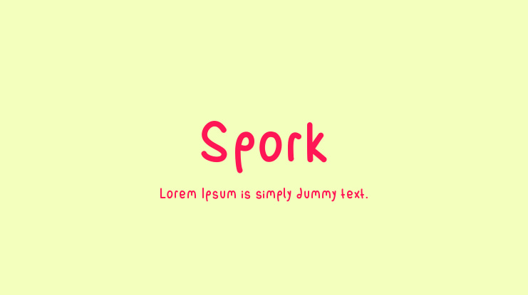 Spork Font Family