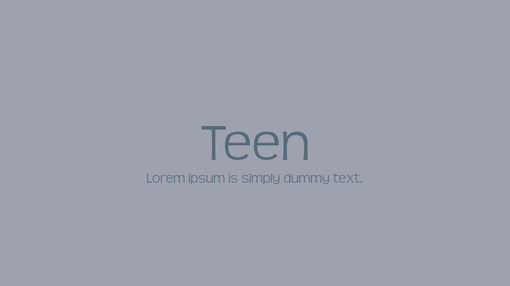 Teen Font