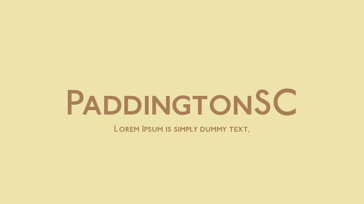 PaddingtonSC Font