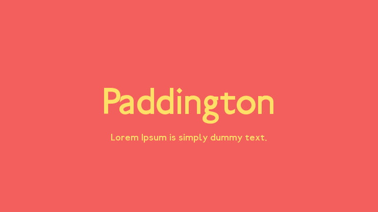 Paddington Font