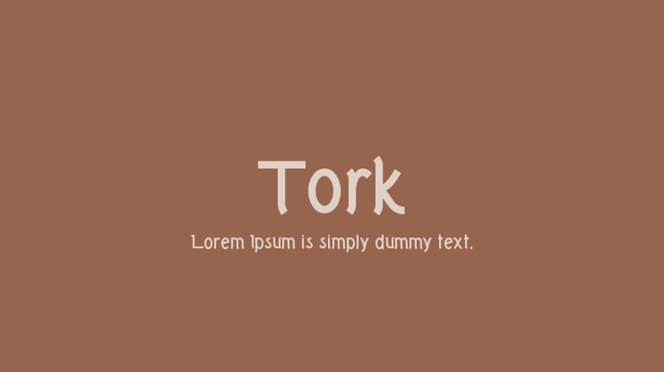 Tork Font