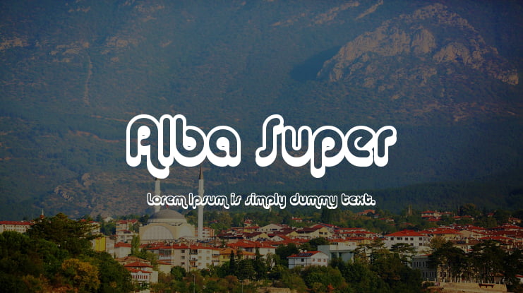 Alba Super Font