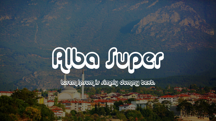 Alba Super Font