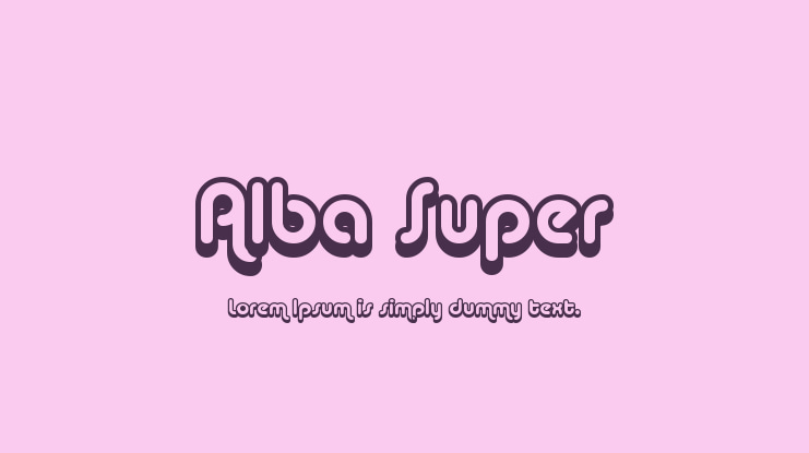 Alba Super Font