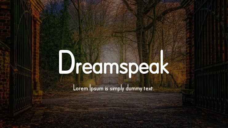 Dreamspeak Font