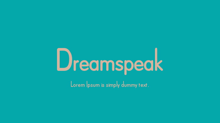 Dreamspeak Font