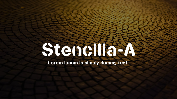 Stencilia-A Font Family