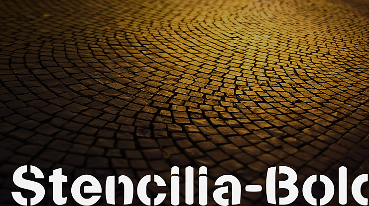 Stencilia-A Font Family