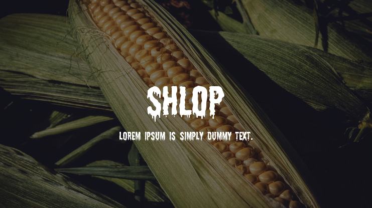 Shlop Font