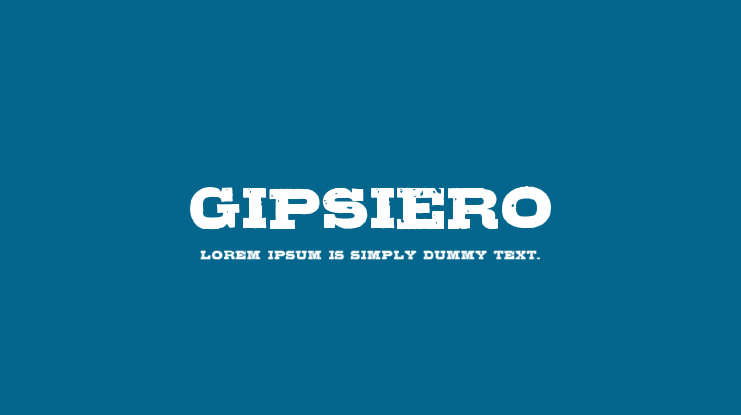 Gipsiero Font Family