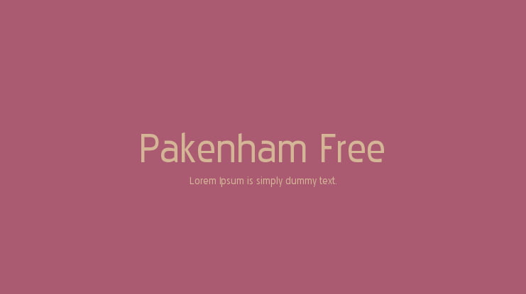 Pakenham Free Font