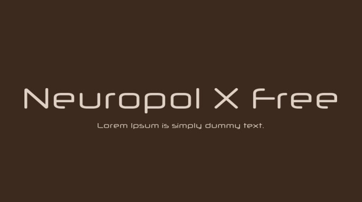Neuropol X Free Font