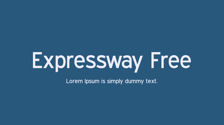 Expressway Free Font