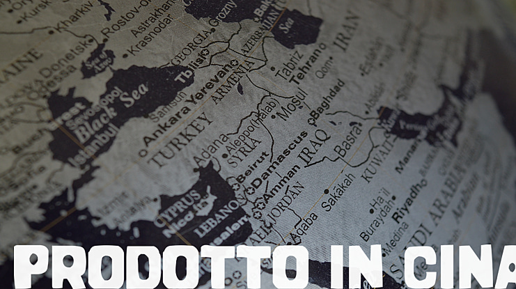 Prodotto In Cina Font