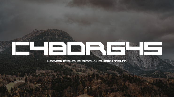 Cyborg45 Font