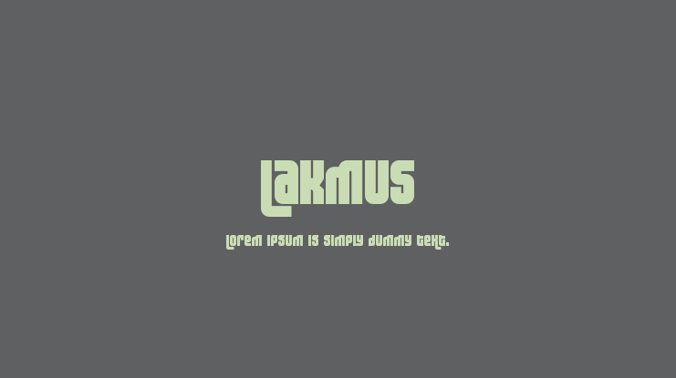 Lakmus Font