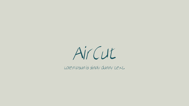 AirCut Font