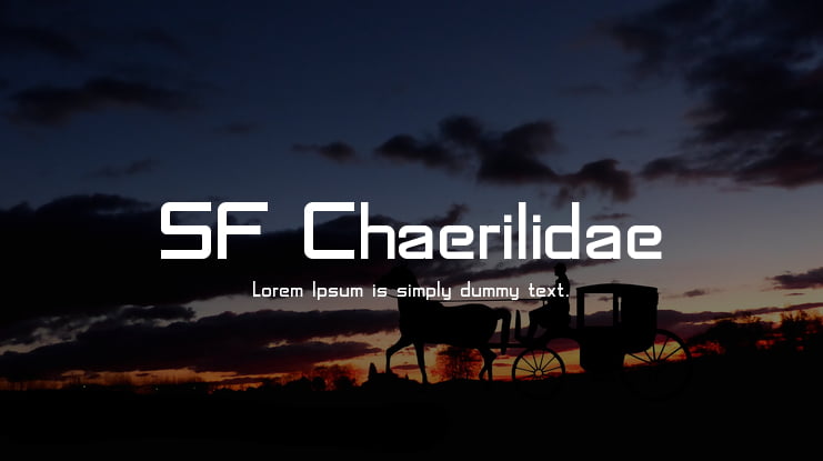 SF Chaerilidae Font
