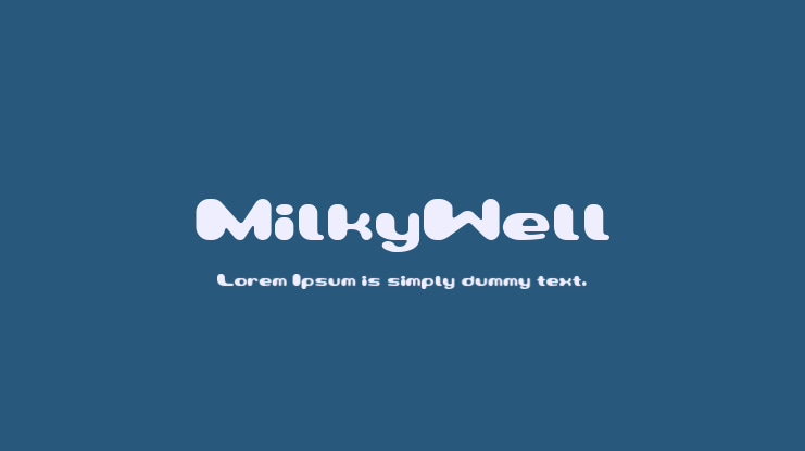 MilkyWell Font