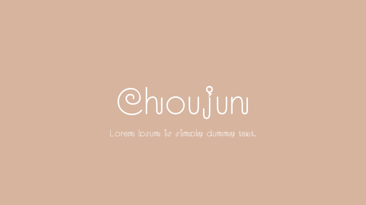 Choujun Font