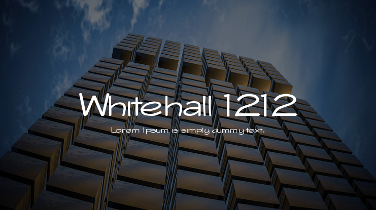 Whitehall 1212 Font