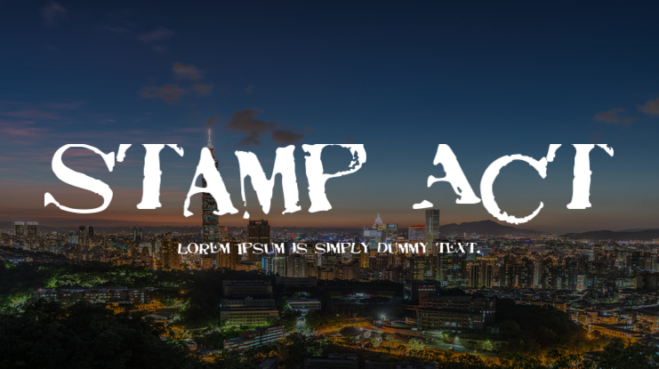 Stamp Act Font Family