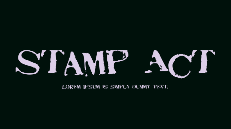 Stamp Act Font Family