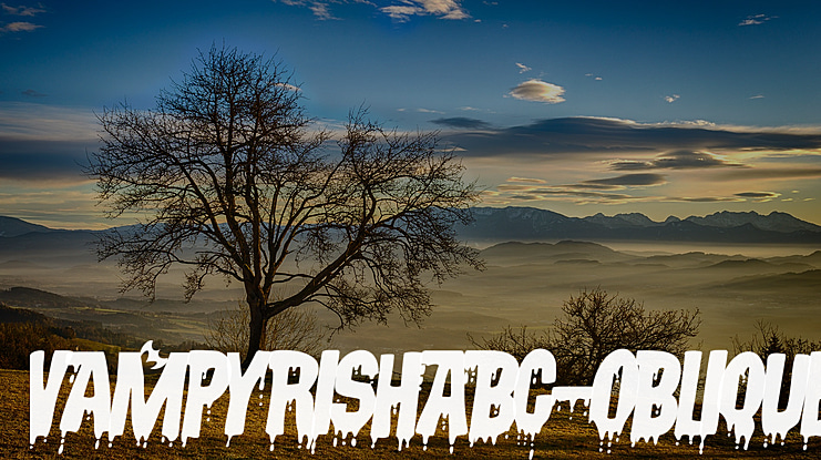 VampyrishABC-Oblique Font
