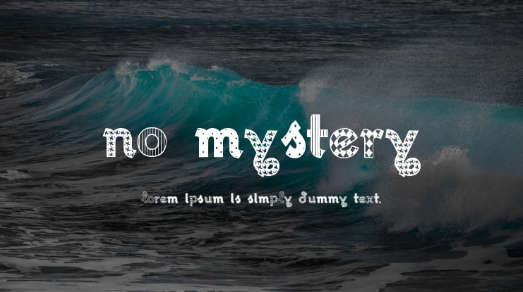 No Mystery Font