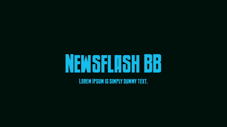 Newsflash BB Font